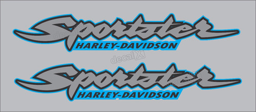 Adesivo Compatível Tanque Harley Davidson Sportster 883 004