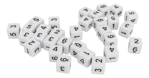 Juego De Dados De 6 Caras, 30 Unidades, Cubos Educativos De