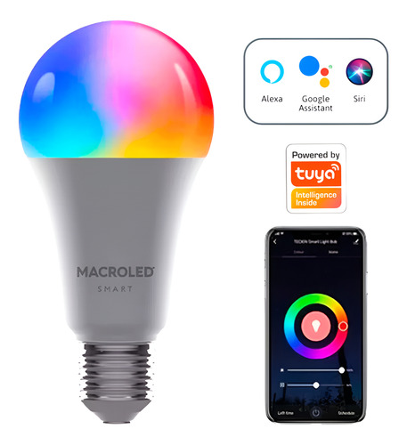 Pack X 2 Foco Smart A60 12w E27 Rgb+blancos 100-240v Alexa