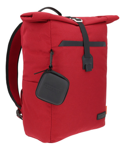 Mochila Ejecutiva Airpack Portalaptop Adventure Bound Color Rojo Diseño De La Tela Lisa