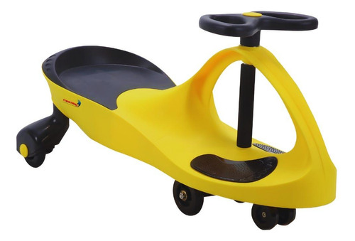 Carrinho Rolimã Car com Giro Divertido Infantil Brinquedo Criança Importway BW-004 Amarelo
