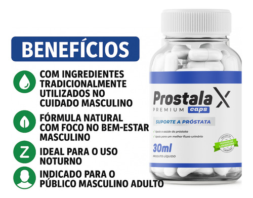 4x Prostalax Caps Super Potente Envio Imediato 30ml Sem Sabor