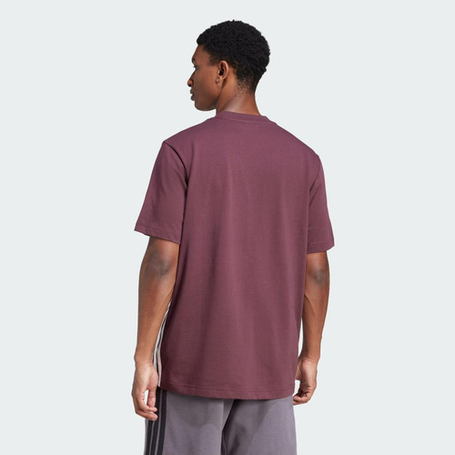 Camiseta Malha Simples Essentials Três Listras adidas