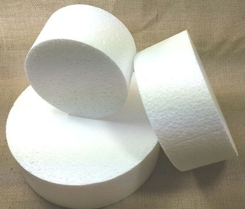 Fake Isopor P/Bolo con 6 bases, 10 cm, 15, 20-25, 30, 40 cm de alto, 8 cm