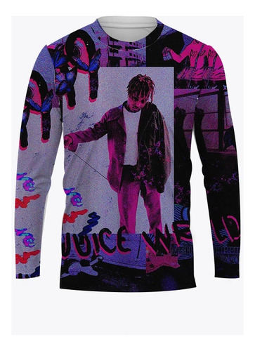 Camiseta De Manga Larga Juice Wrld 3d Para Hombre