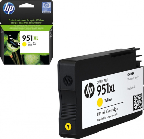 Hp Cn048al (951) Xl Amarillo Officejet 8100 8600 8610