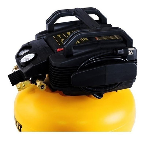 Imagen 2 de 3 de Compresor de aire mini eléctrico portátil DeWalt D2002M-WK amarillo/negro 120V