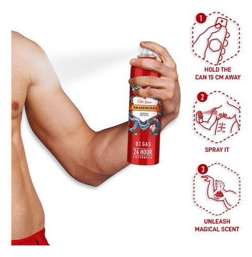 Desodorante Old Spice Krakengard Deodorant Body Spray 24 Hs