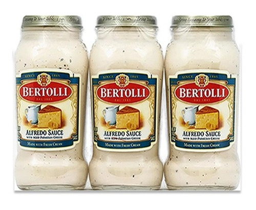 Salsa Alfredo Bertolli 3 Unidades X 4 Und - g a $55