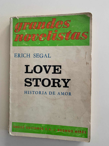 Libro Love Story Historia De Amor Erich Segal Usado C/1 Mapa (Usado)