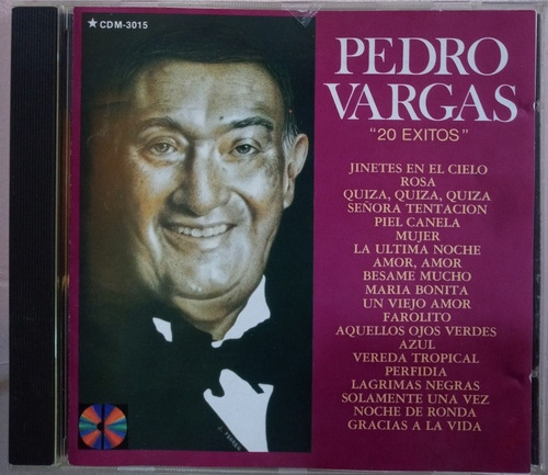 Pedro Vargas 20 Exitos Cd