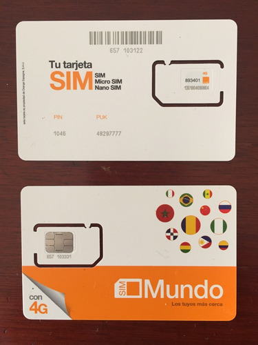 La Mejor Tarjeta Sim Para Europa. 5gb Y 400 Min. En Llamadas