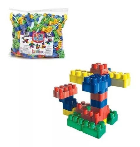 Brinquedo Educativo de Montar Pecinhas Com Cores Sortidas - ShopJJ