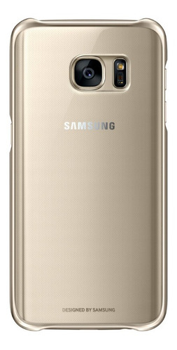 Case Funda Samsung Clear Cover Galaxy S7 Edge Original Gold