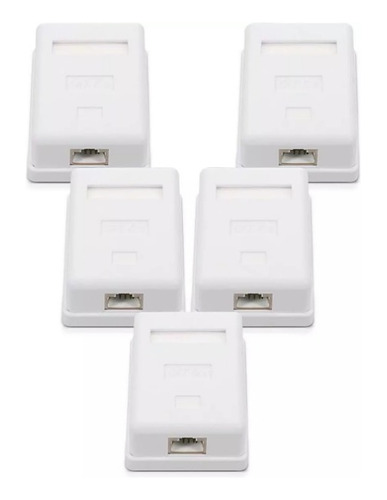 Packs 5 Rosetas Sobrepuestas Rj45 Cat6 Ulink Ul-ntw60360