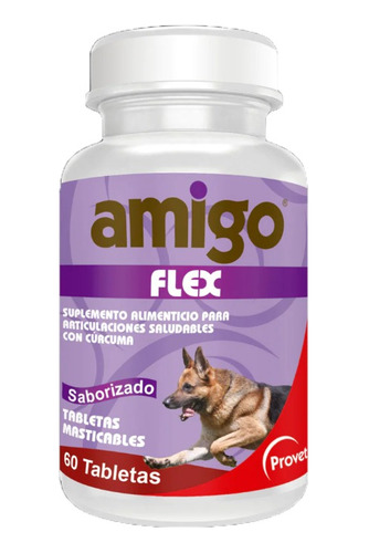 Amigo Flex Glucosamina Y Condroitina Perros X 60 Tabletas