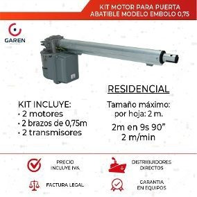 Imagen 1 de 4 de Motor Para Puertas De Garaje Batiente Abatible Guayaquil