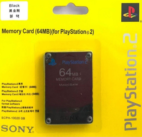Memory Card 64 Mb Ps2 Playstation 2 Sony 100% Originales !