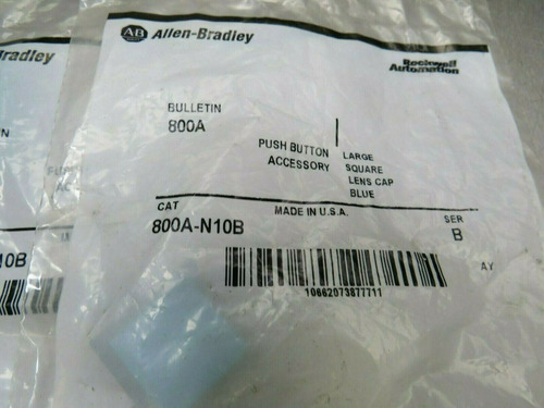 Allen Bradley 800a-n10a Lens Cap Amber Lot Of 3 W/ N10b Sso