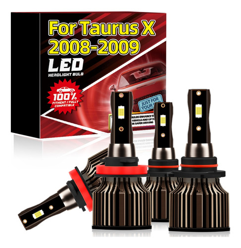 Kit De Bombillas Led High Low Light Para Ford Taurus X 2008-