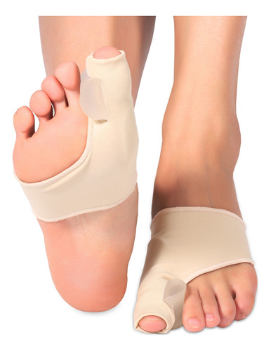 Protector Corrector De Juanetes Ortopedico Gel Silicona Par Color Beige