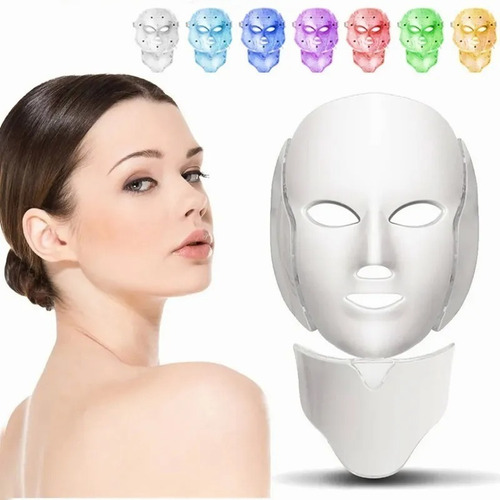 Mascarilla Facial Antiarrugas Con Luz Led De 7 Colores