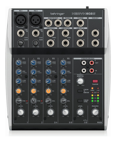 Mixer Behringer Xenyx 802 Consola Mezcladora De Sonido