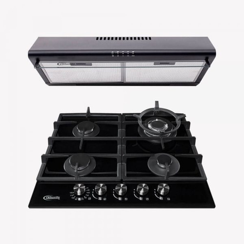 Cocina Empotrable Trevi 60 Pro + Campana Ck601ne/m