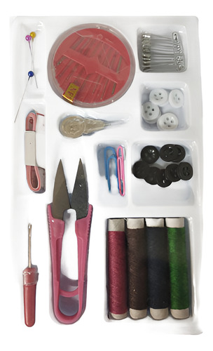 Set Costurero Con Agujas, Hilos, Corta Hilacha Etc
