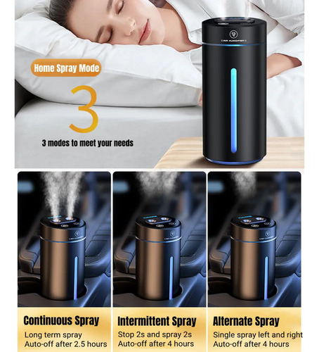 Ambientador Con Difusor De Aroma Para Coche, Humidificador D