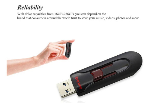 Pen Drive Usb Sandisk 3.0, 256 Gb, Memory Stick U Disk