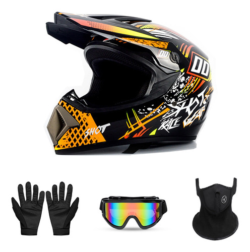 Casco De Motorcross, Casco De Bicicleta De Montaña