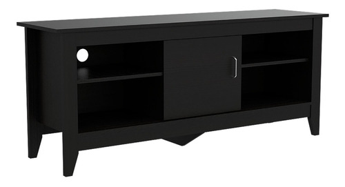 Mueble Rack Essential Tv65 Con Puerta - Wengue