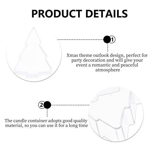 20 Piezas De Tazas De Velas De Plástico Transparente P...