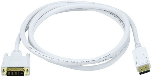 Cable De Monoprice Displayport A Dvi, Blanco/6 Pies