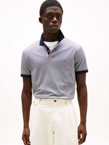 Playera Polo De Corte Regular A Rayas Tommy Hilfiger Hombre