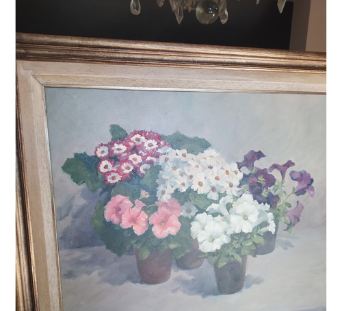 Cuadro Al Oleo De La Pint Arg Marta Lozano(70×80cm)firmado (Usado)