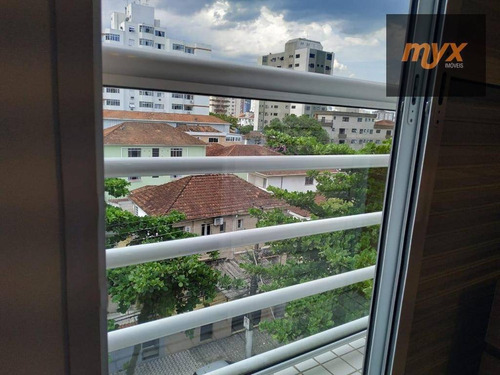 Apartamento Com 3 Dormitórios À Venda, 110 M² Por R$ 575.000,00 - Campo Grande - Santos/sp - Ap6059