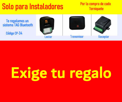 Torniquete De Acceso Peatonal, Biométrico, Rfid, Qr, ...