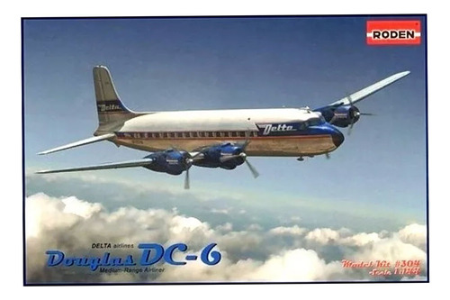 Douglas DC-6 Delta Airlines - 1/144 - Roden 304