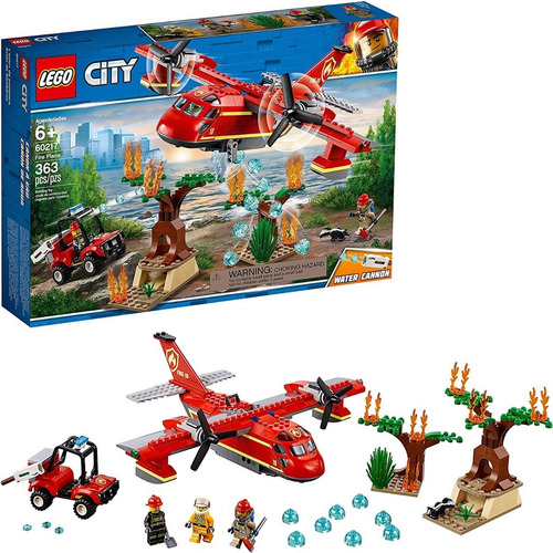 Set Lego City Avión Bomberos Equipo Rescate 363 Piezas 363