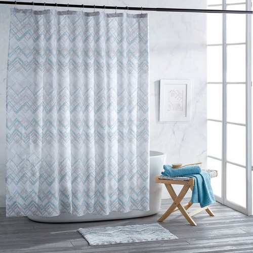 Cortina De Baño De Tela 182 X 182 Cm Mesa Chevron