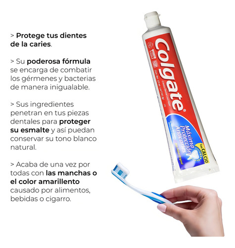 Crema Dental Colgate Max Protección Anti Caries 6 Pzs 100ml