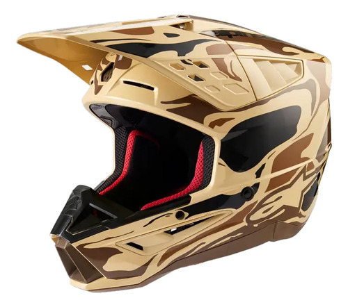 Casco Para Moto Alpinestars Supertech S Talla M Color Negr