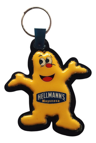 Llavero Hellmin Mascota De Mayonesa Hellmann's 1992 Amarillo (Usado)