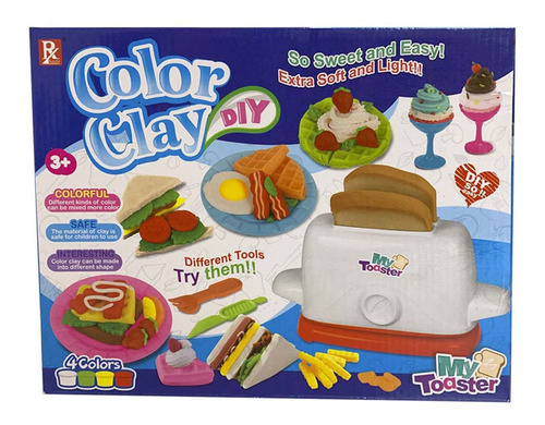 Juego De Masas Color Clay Fabrica De Tostadas