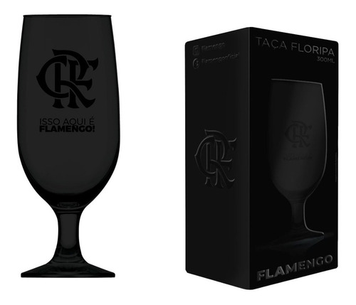 Taça Cerveja Floripa Prime Flamengo Preto 300ml - Allmix Cor Flamengo Black