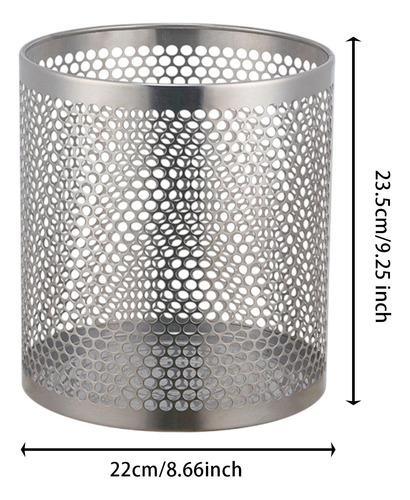 Contenedor De Basura De Acero Inoxidable, Ligero, Plata