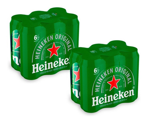 Cerveza Heineken Lata 473cc Pack X 12u Growler Store
