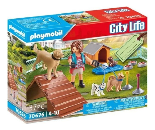 Playmobil Entrenadora De Perros Mascotas City Life 70676 Ed